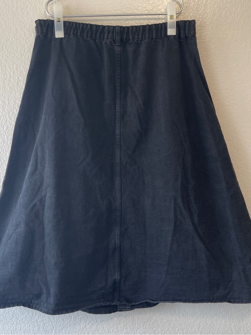 SHEIN Black A-Line Midi Skirt